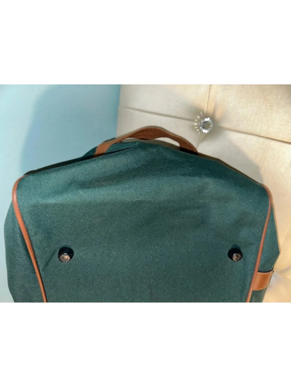 Vintage Ralph Lauren Polo Green 90s Rolling Duffle Bag